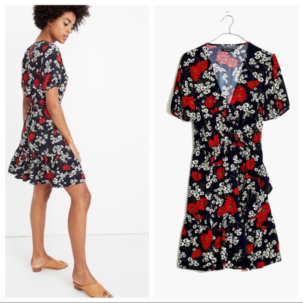 🔥SALE🔥 Madewell Ruffle Wrap Dress